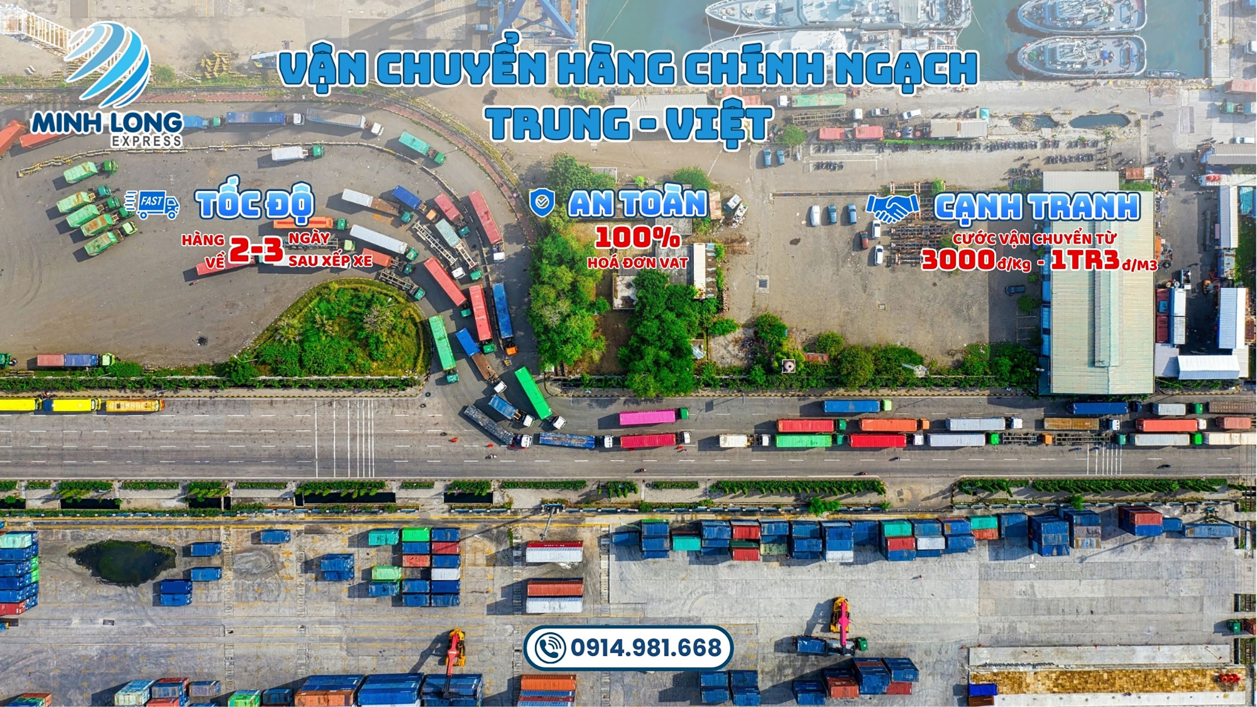 Minh Long Express - Vận chuyển hàng Trung Việt